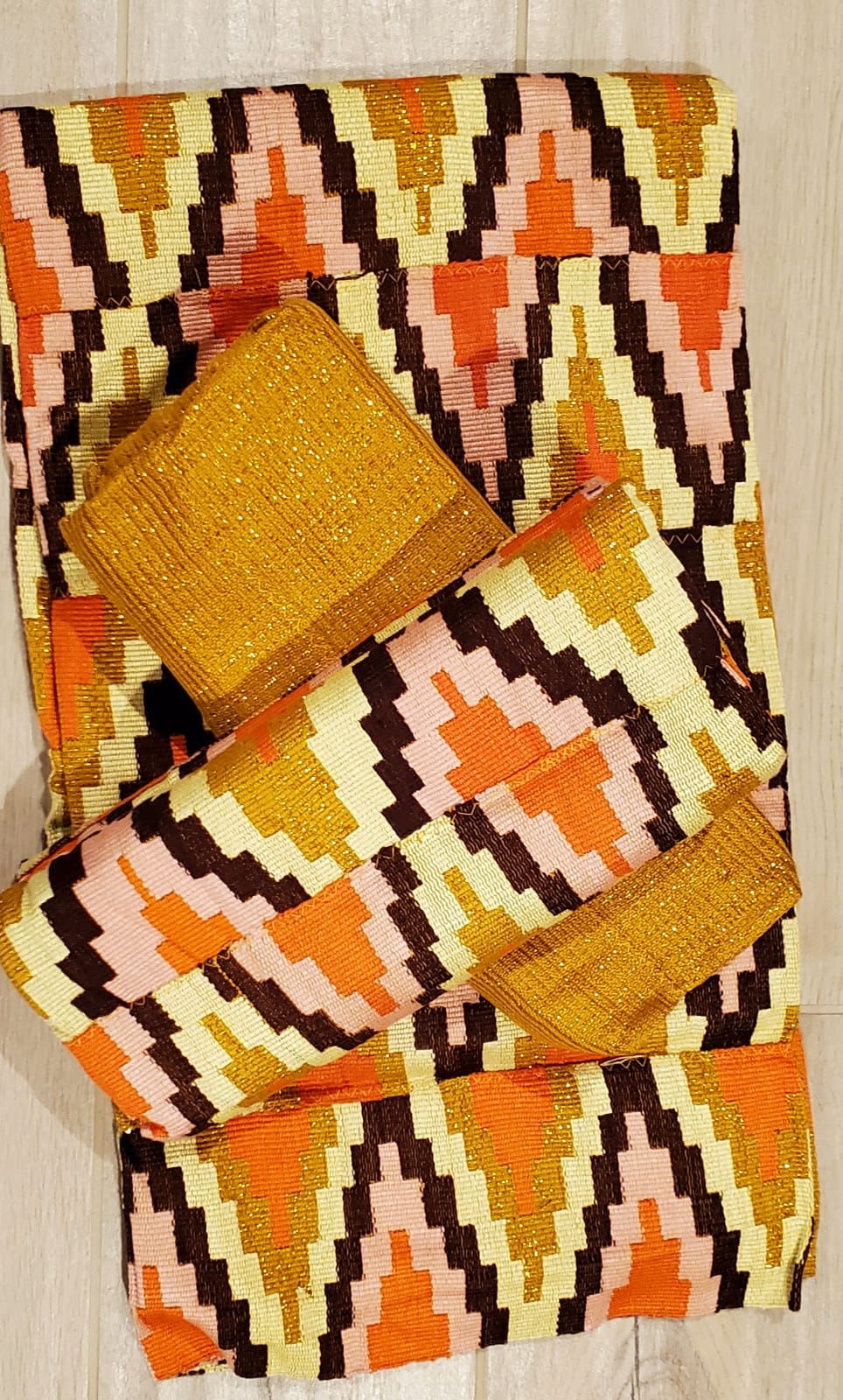 Kente Handwoven Cloth Ashanti Kente Ghana Asante African Art Textiles 6  yards